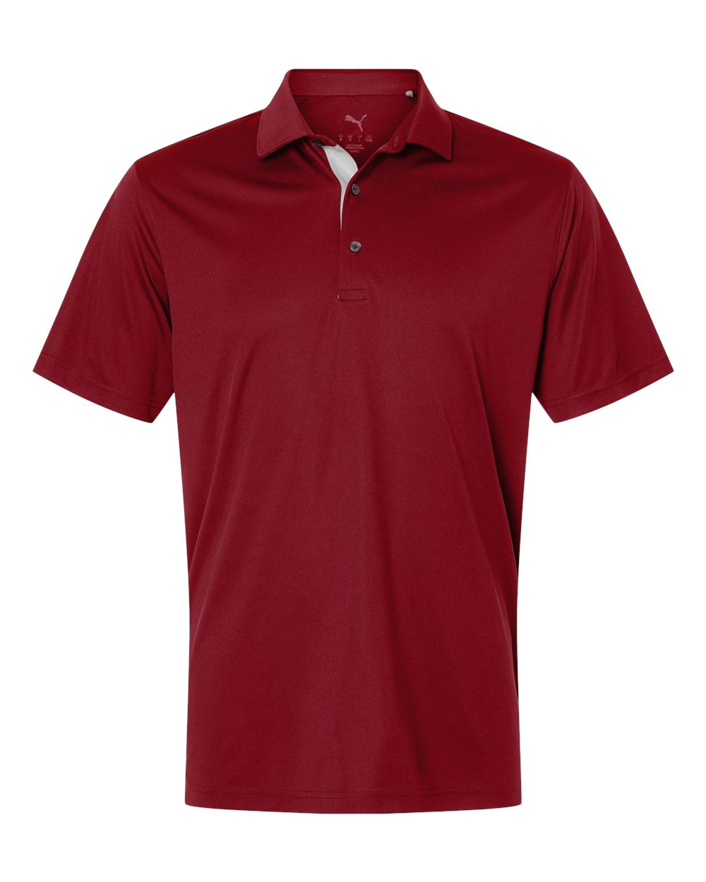 Front View of Dark Crimson Men's Pure 2.0 Polo - 629948 plain