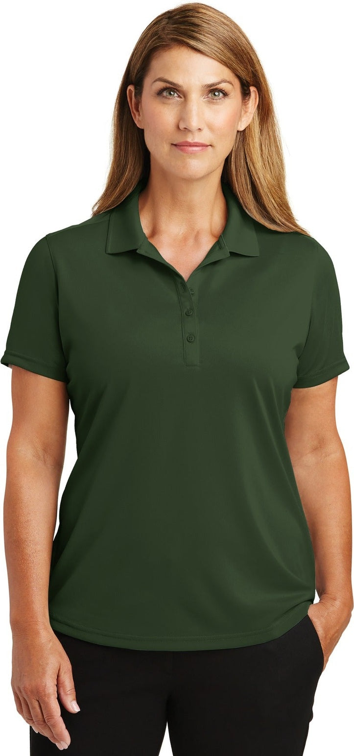 Front View of Dark Green CornerStone Women's Select Lightweight Snag-Proof Polo. CS419