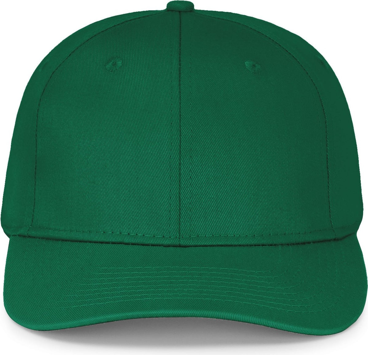Front View of DARK GREEN YTH 6-PNL CTN TWLL LOW PROFILE