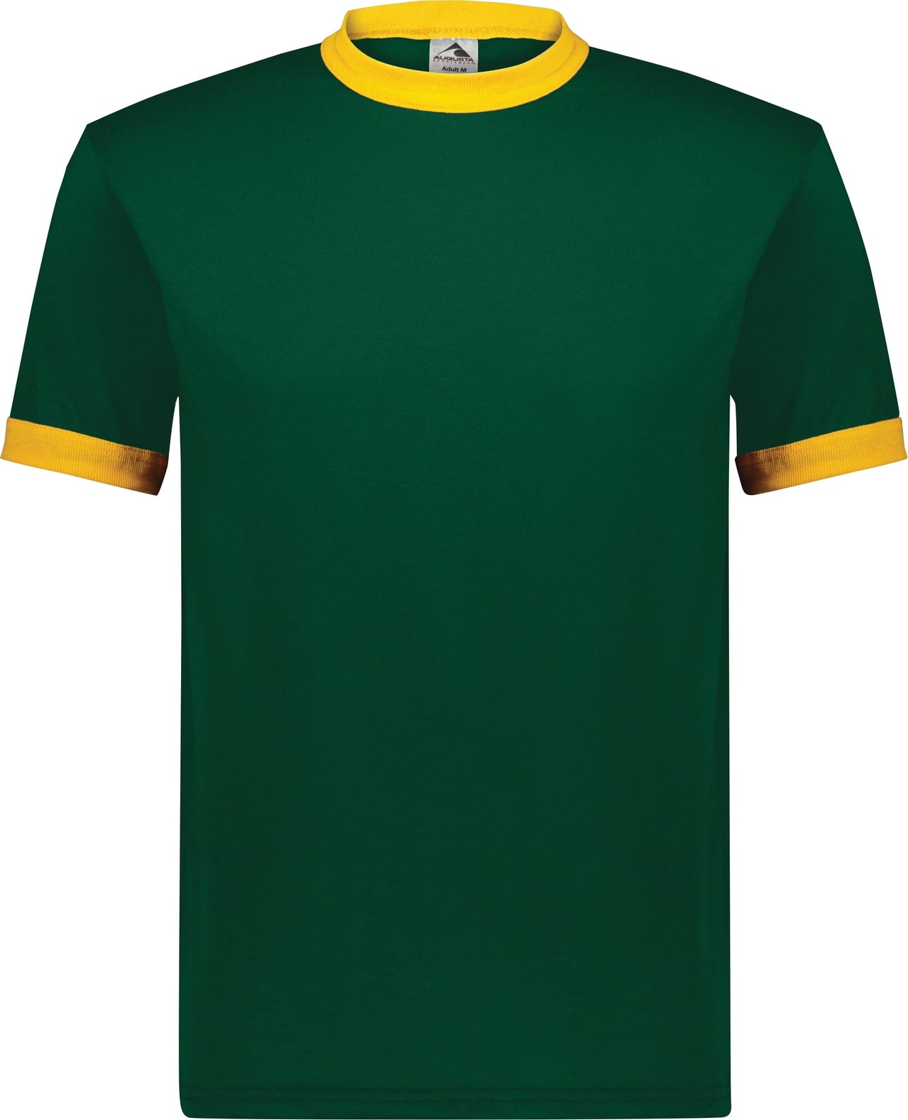 DARK GREEN/GOLD ADULT RINGER T-SHIRT