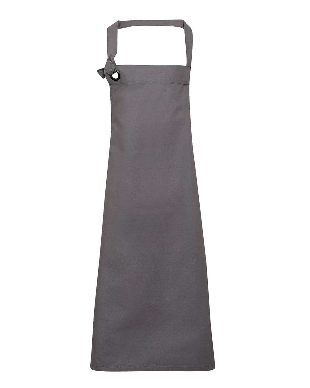 Front View of Dark Grey Calibre Heavy Canvas Bib Apron - RP130