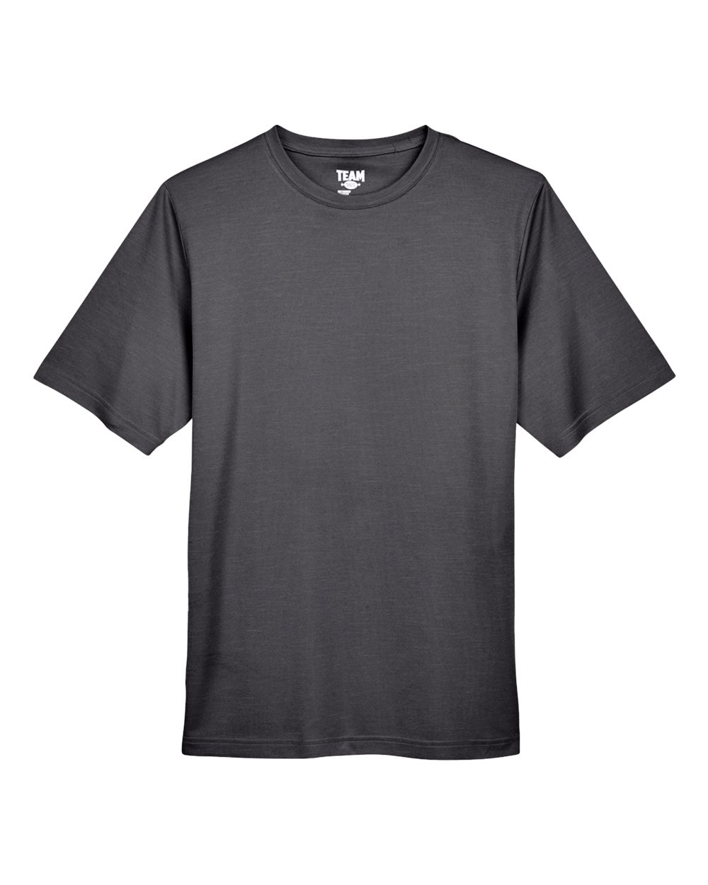Front View of Dark Grey Heather Men&#39;s Sonic Heather Performance T-Shirt - TT11H