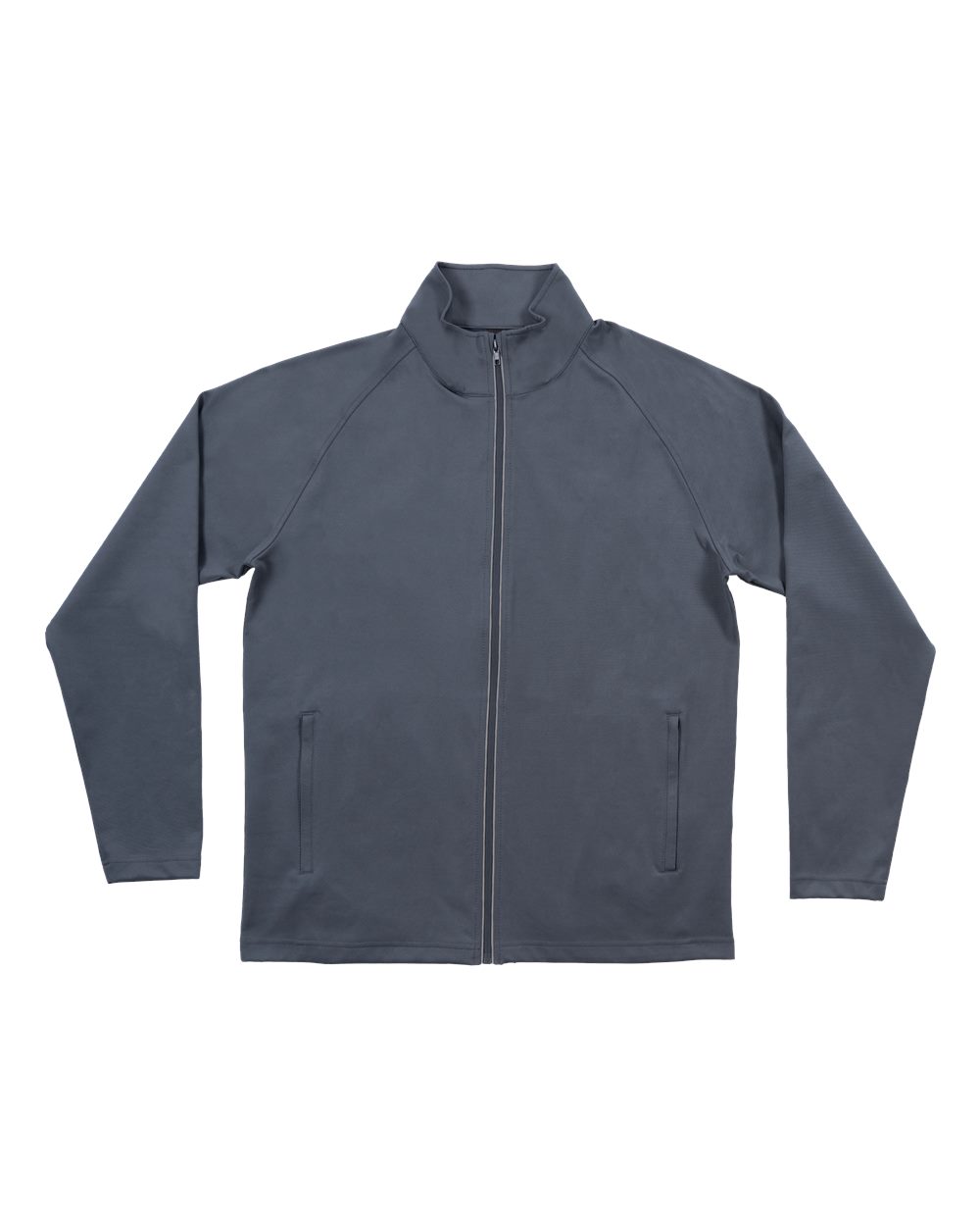 Front View of Dark Grey Heather The Burn Full-Zip Jacket - 8160