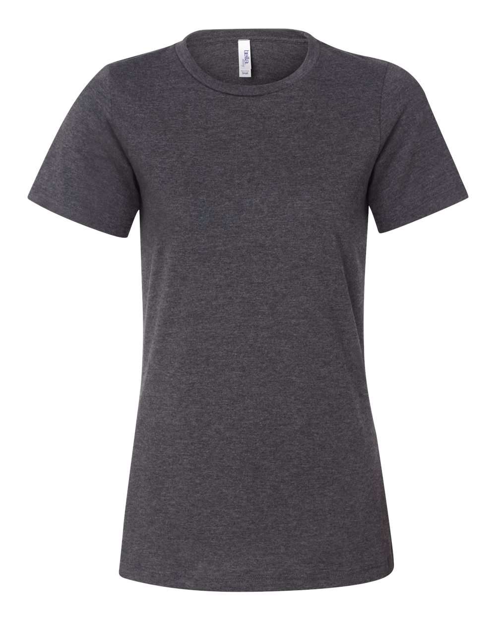 Dark Grey Heather Women’s Relaxed Fit Heather CVC Tee - 6400CVC