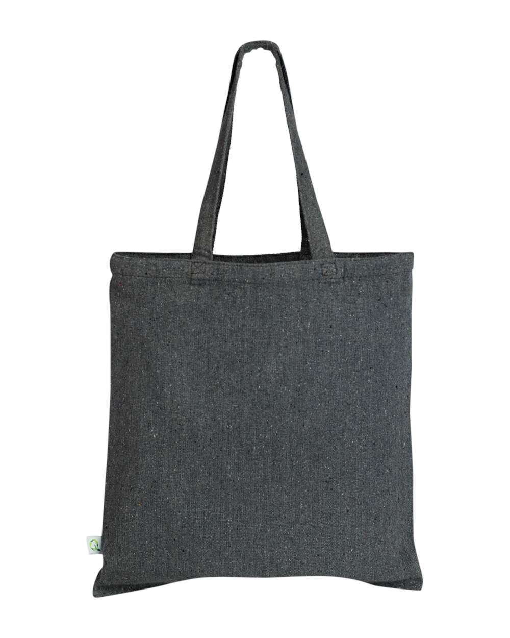 Front View of Dark Grey Sustainable Canvas Bag - S800
