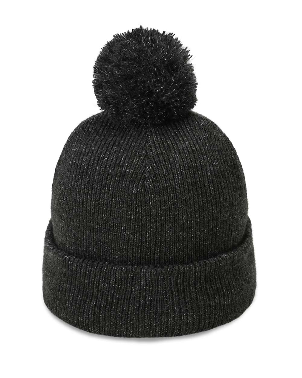 Front View of Dark Grey The Mammoth Cuffed Beanie - 6015