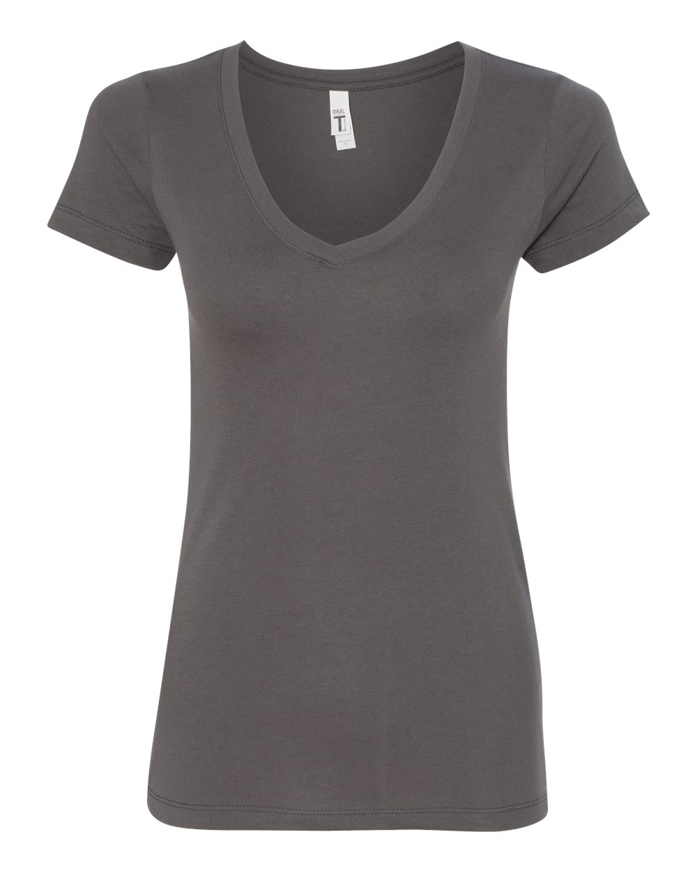 Dark Grey Women's Ideal V-Neck T-Shirt - 1540