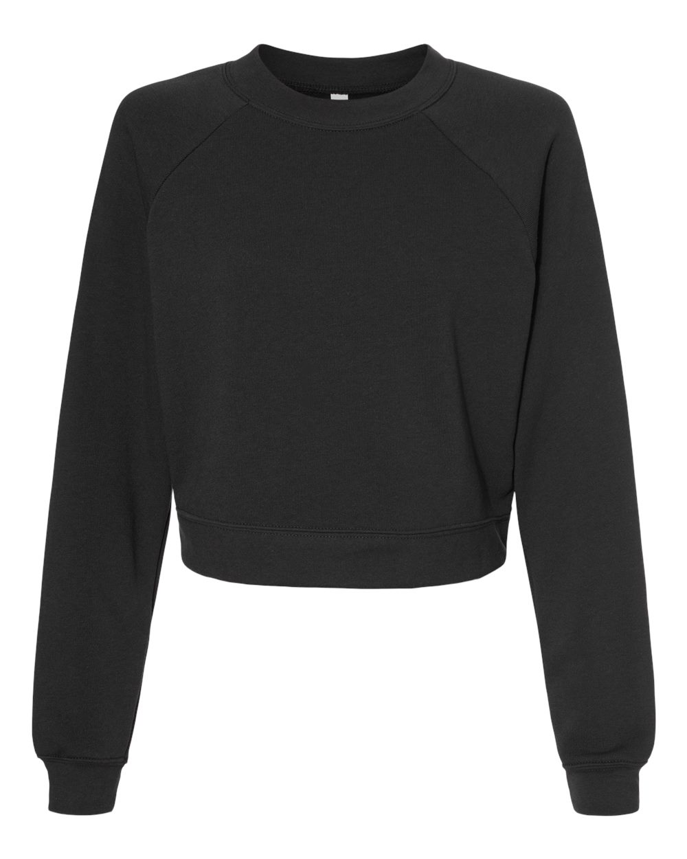 Front View of Dark Grey Women's Raglan Pullover Fleece - 7505