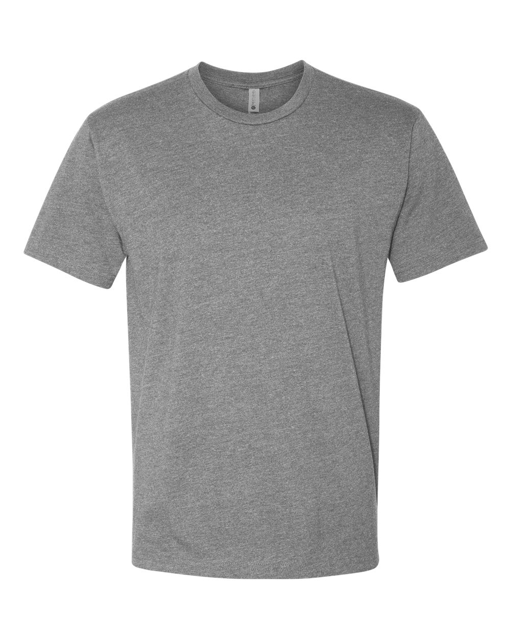 Front View of Dark Heather Grey CVC T-Shirt - 6210