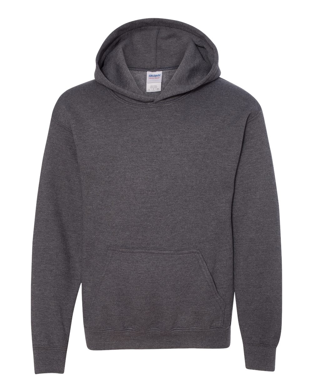 Dark Heather Heavy Blend™ Youth Hooded Sweatshirt - 18500B