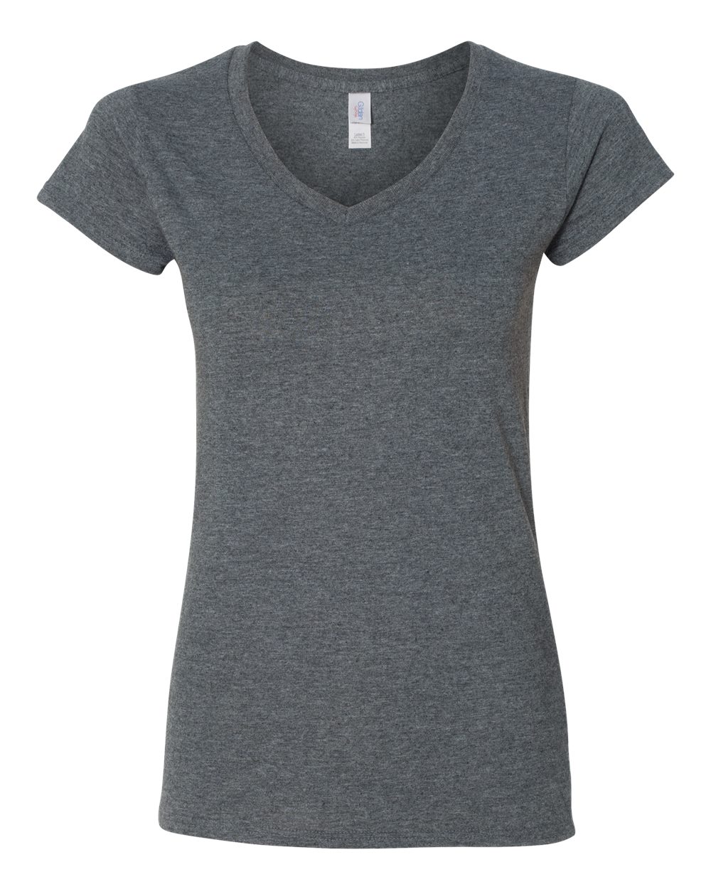 Dark Heather Softstyle® Women’s V-Neck T-Shirt - 64V00L