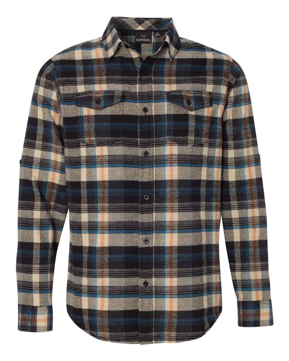 Dark Khaki Yarn-Dyed Flannel Shirt - 8210
