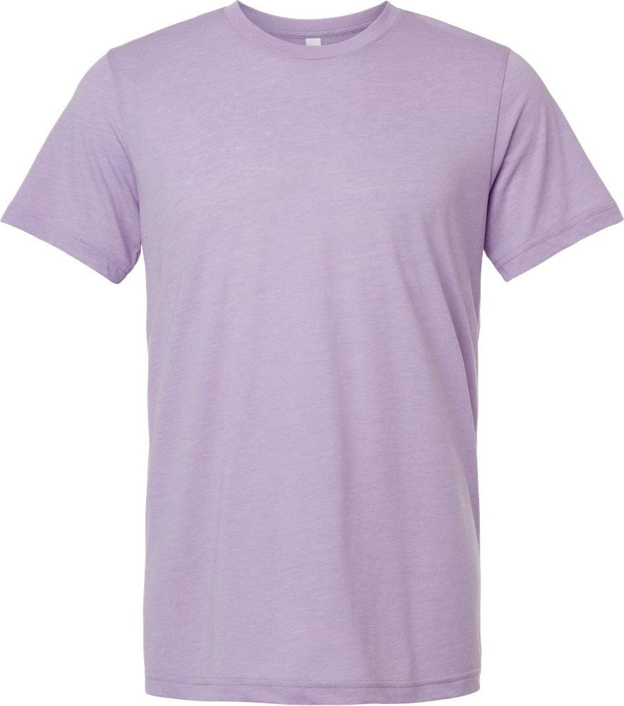 Front View of Dark Lavender Triblend Triblend Tee - 3413