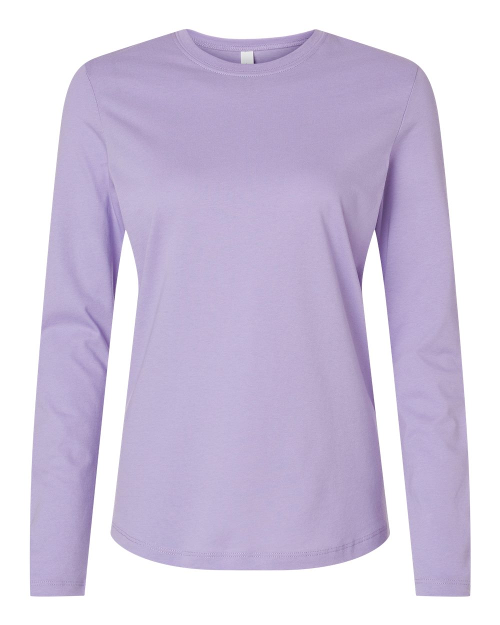 Front View of Dark Lavender Women’s Jersey Long Sleeve Tee - 6500