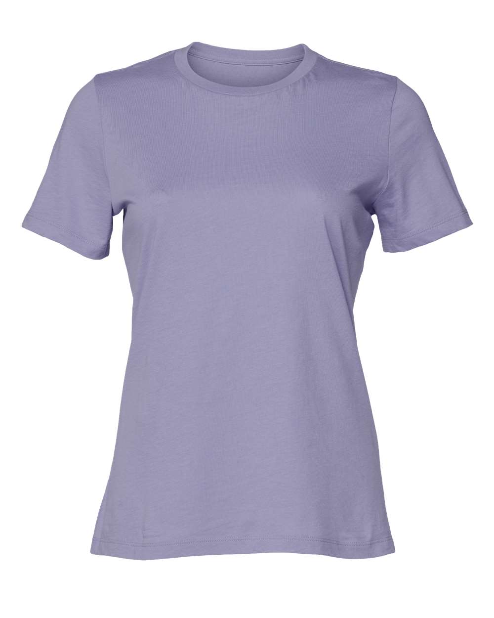Front View of Dark Lavender Women’s Relaxed Jersey Tee - 6400