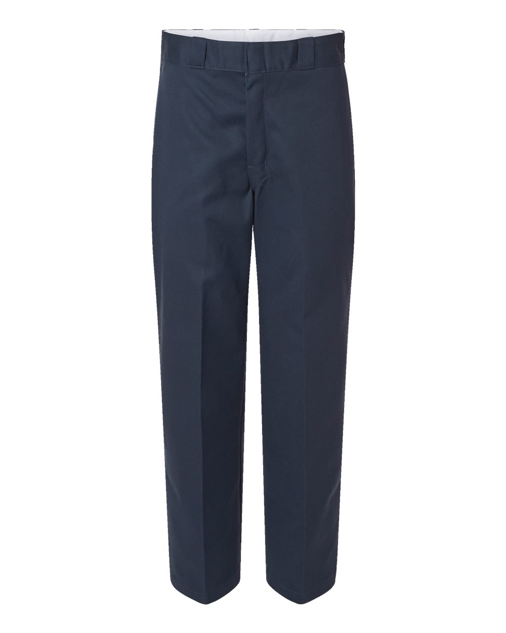 Front View of Dark Navy - 37 Unhemmed Industrial 874® Work Pants - Extended Sizes - P874EXT
