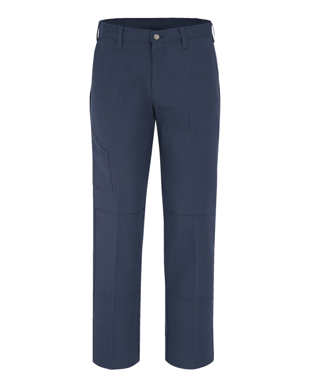Front View of Dark Navy - 39 Unhemmed Multi-Pocket Performance Shop Pants - LP65