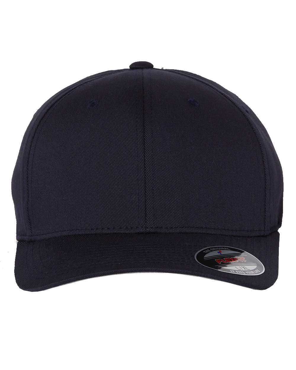 Front View of Dark Navy Cotton Blend Cap - 6277