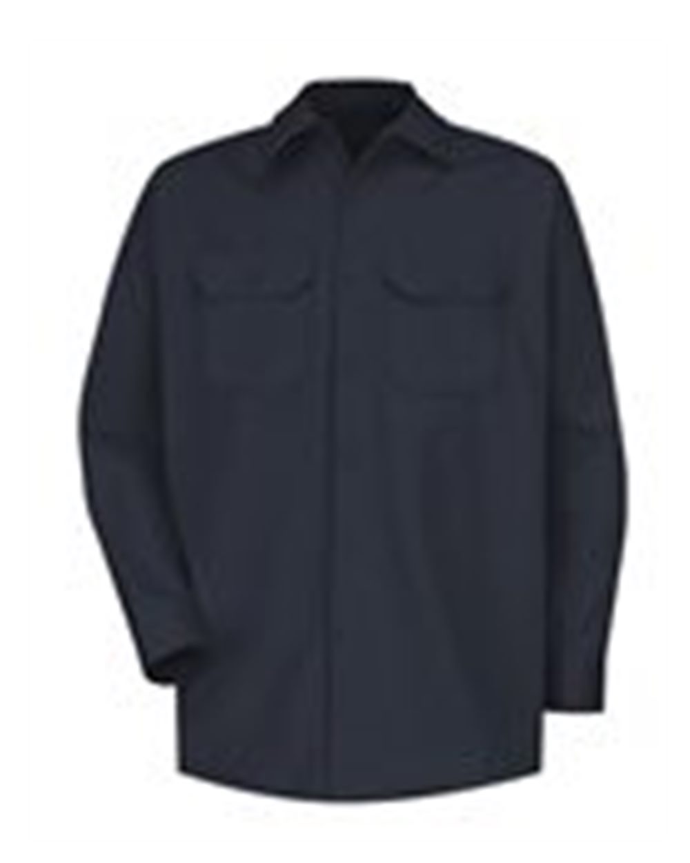 Front View of Dark Navy Deluxe Heavyweight Cotton Shirt - Tall Sizes - SC70T