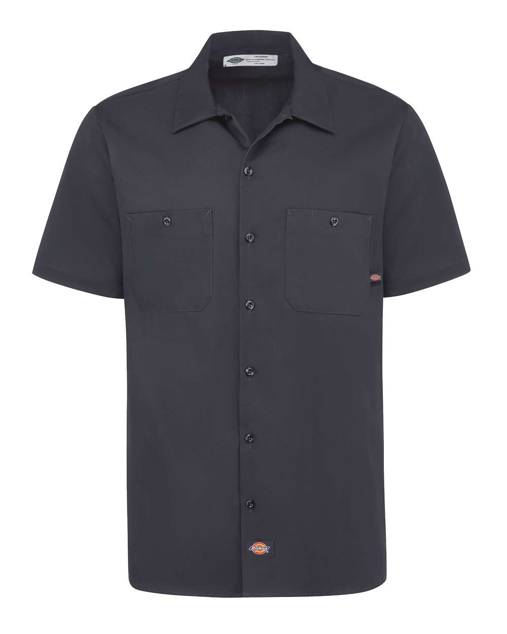Dark Navy Industrial Short Sleeve Cotton Work Shirt - S307