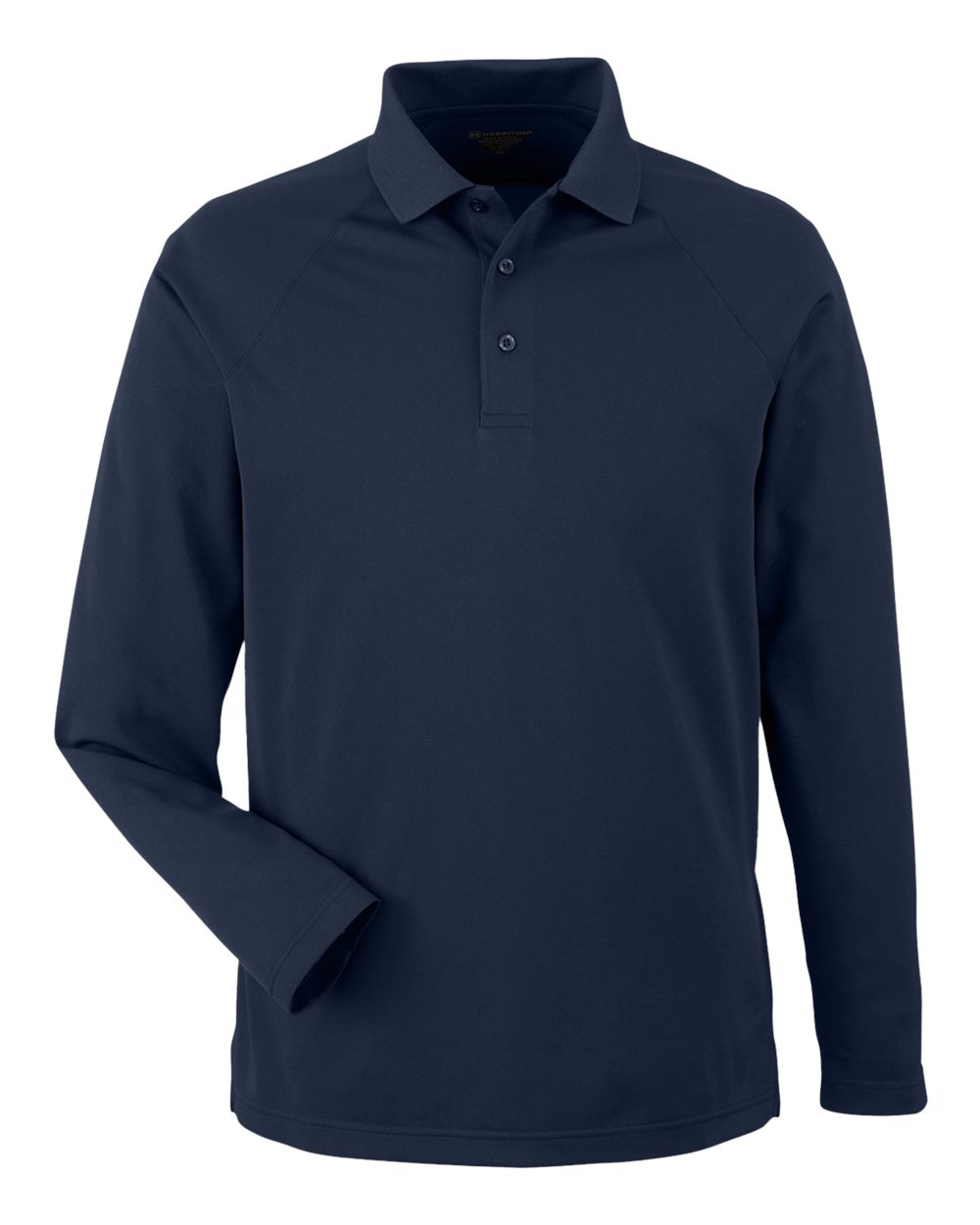Front View of Dark Navy Men&#39;s Charge Snag and Soil Protect Long Sleeve Polo - M208L