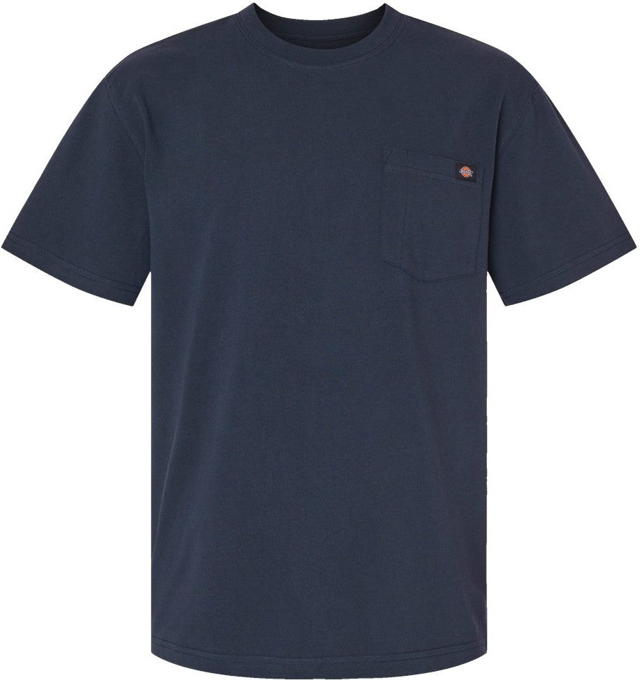 Front View of Dark Navy Traditional Heavyweight T-Shirt - WS50-D