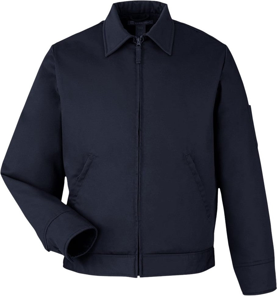 Front View of Dark Navy Unisex ClimaBloc® Station Jacket - M721