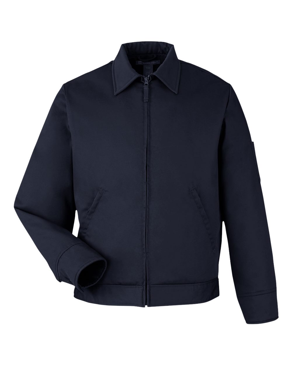 Front View of Dark Navy Unisex ClimaBloc® Tall Station Jacket - M721T
