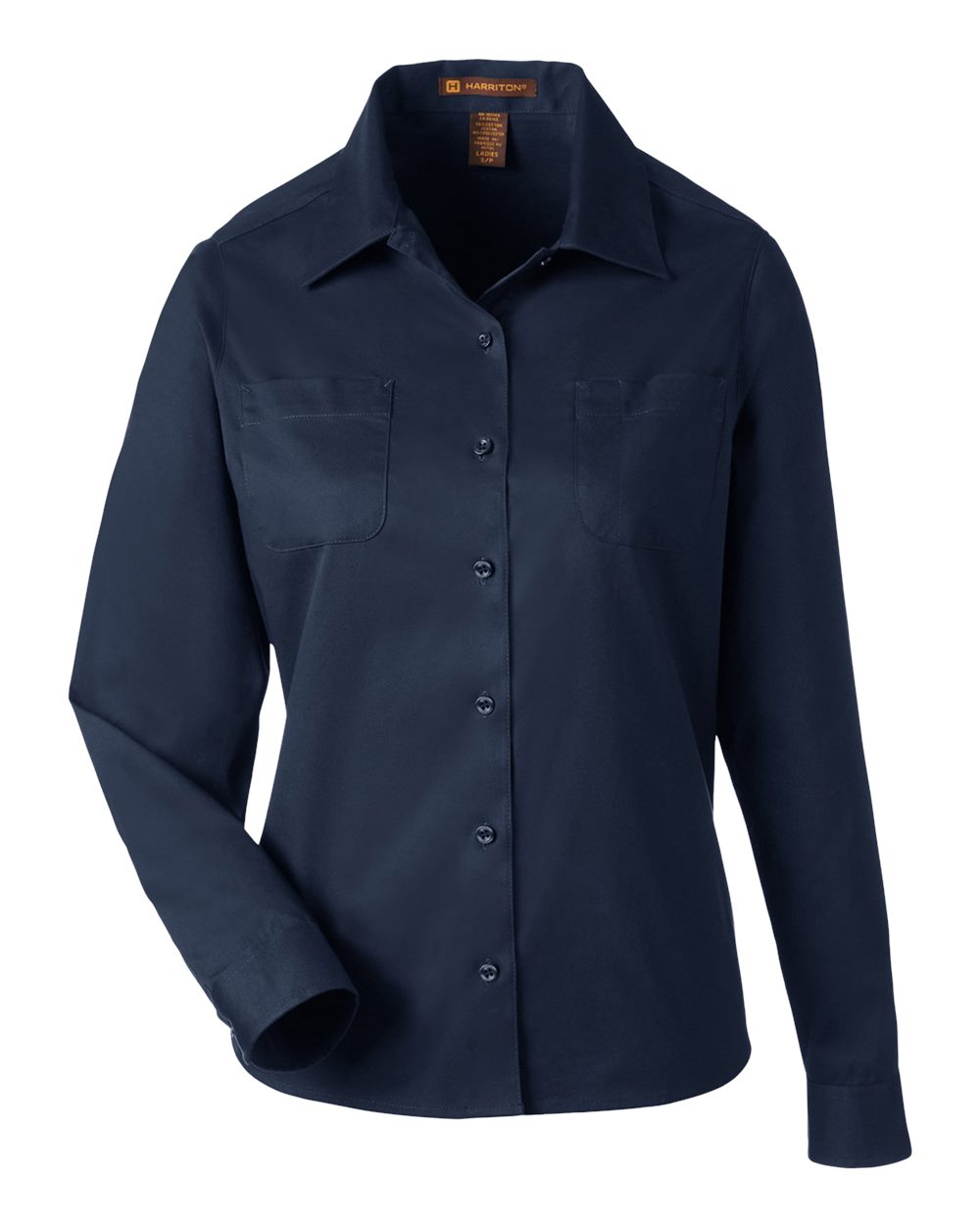 Front View of Dark Navy Women's Advantage IL Workshirt - M585LW