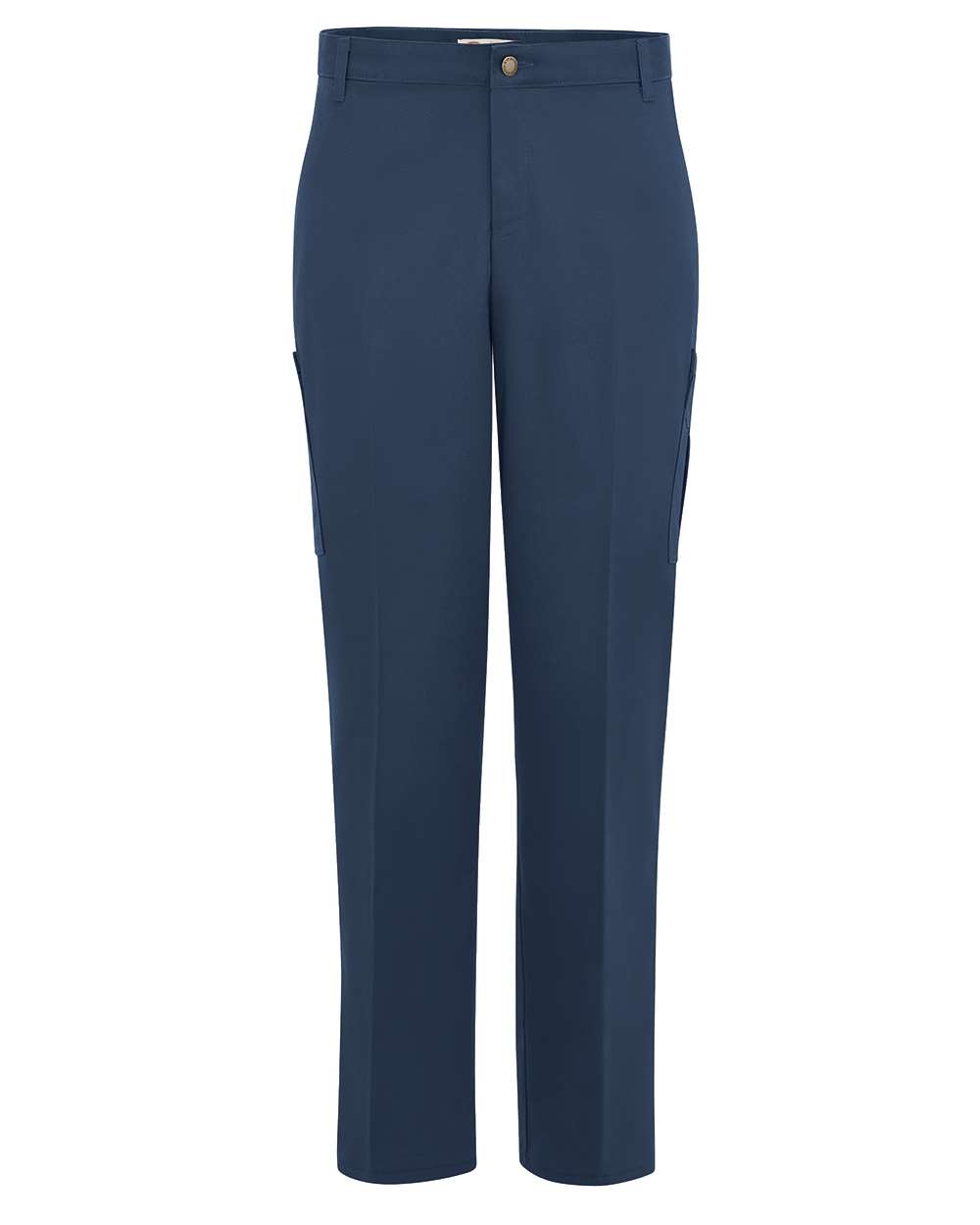 Front View of Dark Navy Women's Cotton Cargo Pants - FW39