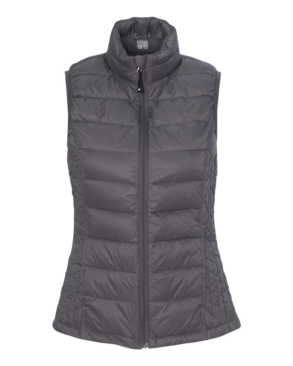 Front View of Dark Pewter Women&#39;s 32 Degrees Packable Down Vest - 16700W