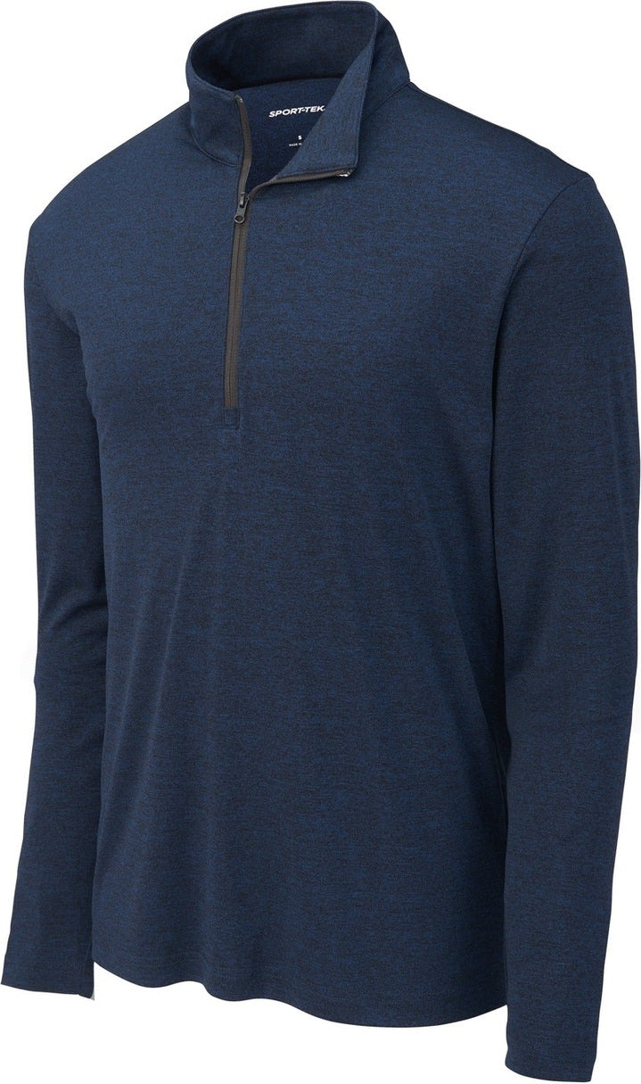 Front View of Dark Royal Hth Sport-Tek Endeavor 1/2-Zip Pullover. ST469