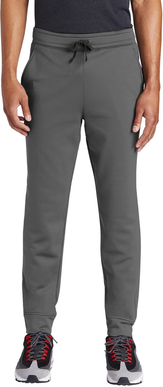 Front View of Dark Smoke Gry Sport-Tek Sport-Wick Fleece Jogger ST233