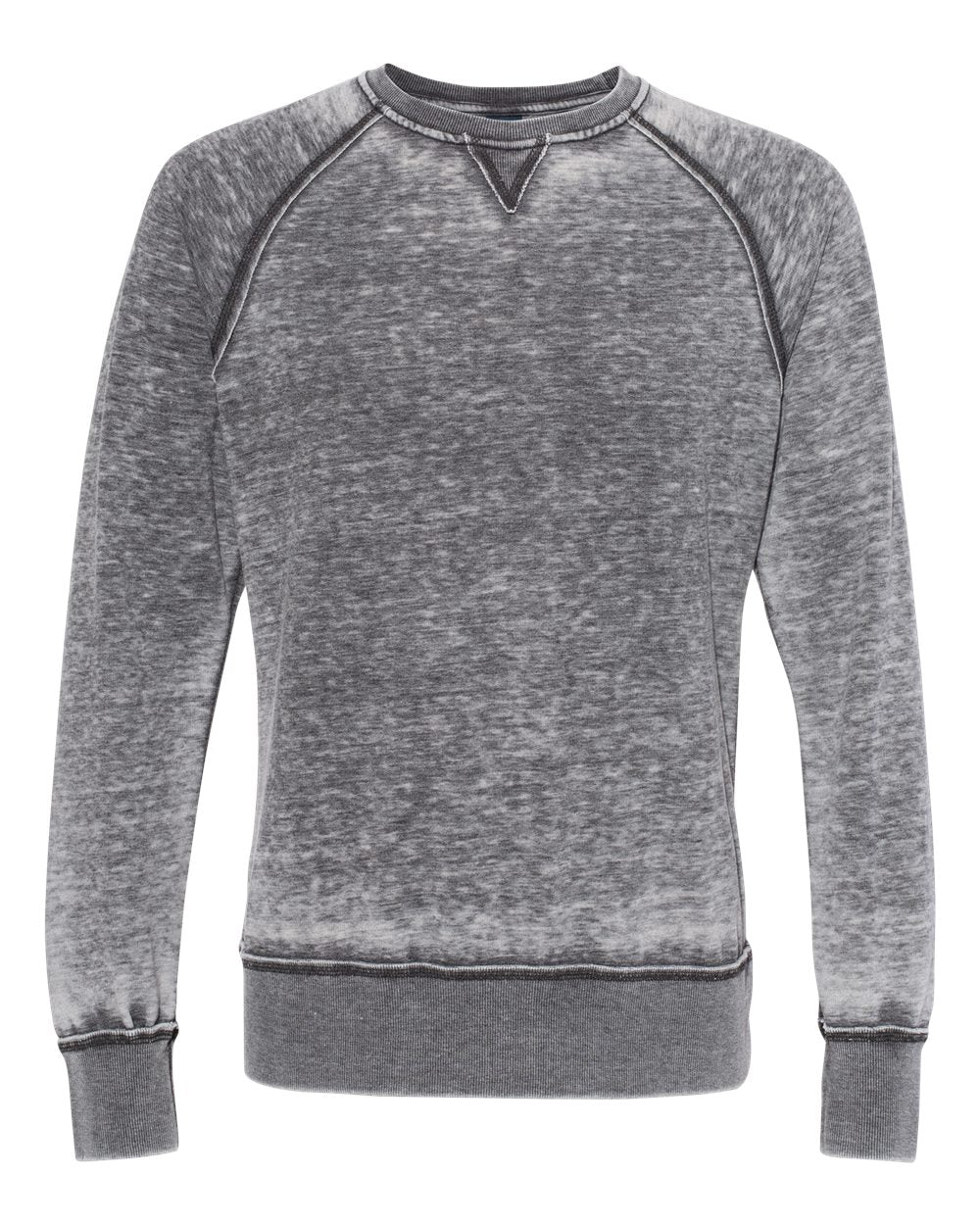 Front View of Dark Smoke Vintage Zen Fleece Crewneck Sweatshirt - 8920
