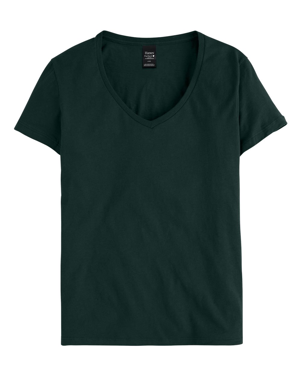 Front View of Deep Forest Perfect-T Women’s V-Neck T-Shirt - S04V