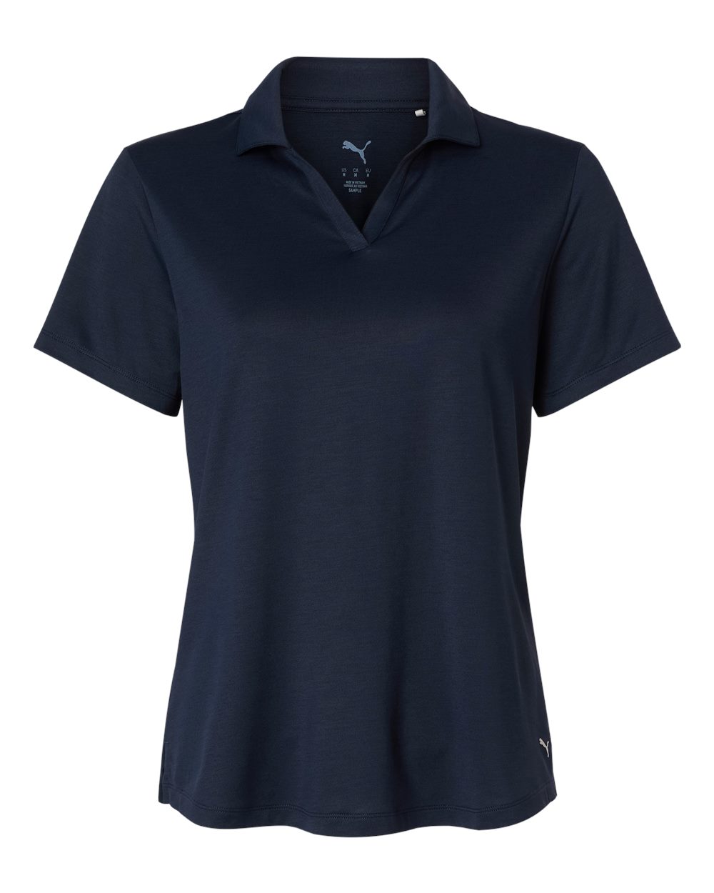 Front View of Deep Navy Women's Icon Polo 2.0 - 631050 plain