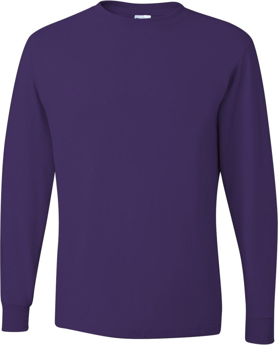 Deep Purple Dri-Power® Long Sleeve 50/50 T-Shirt - 29LSR