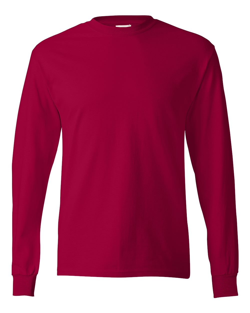 Deep Red Authentic Long Sleeve T-Shirt - 5586