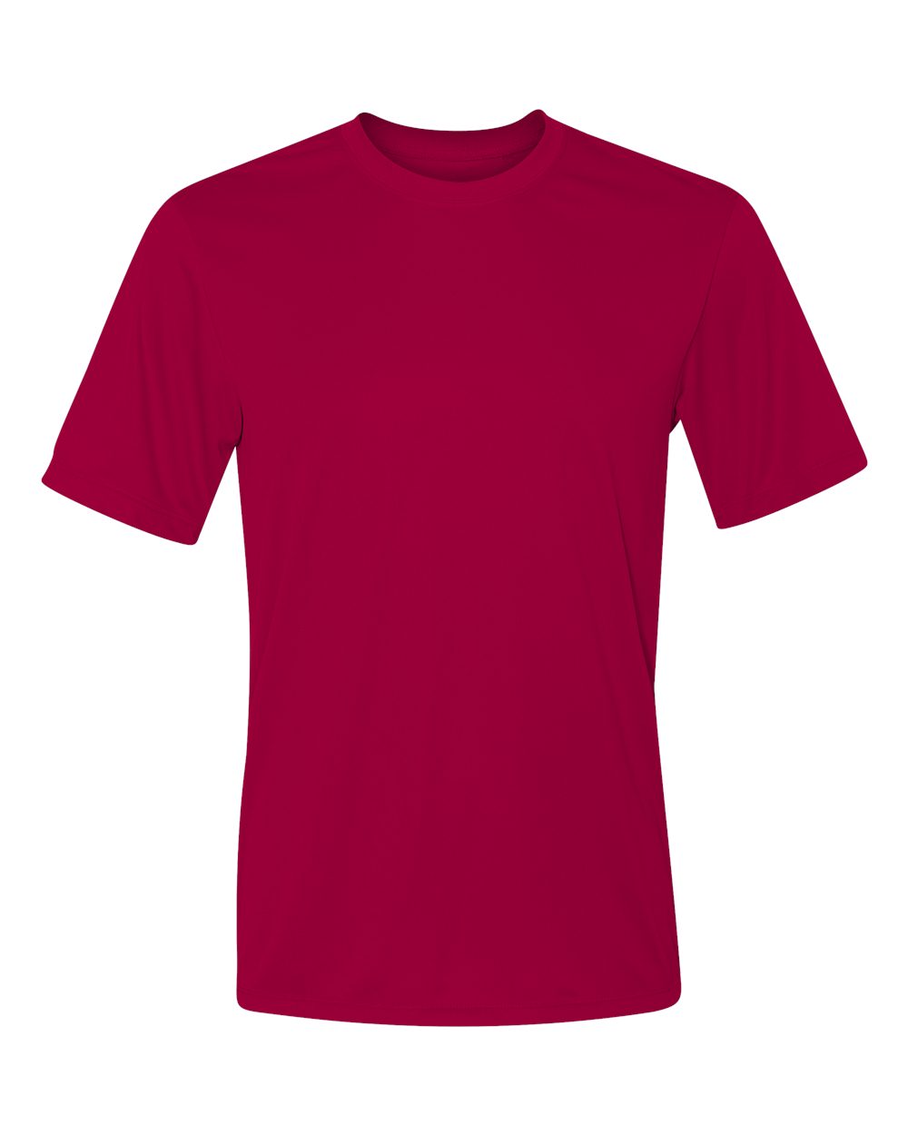 Front View of Deep Red Cool DRI® Performance T-Shirt - 4820