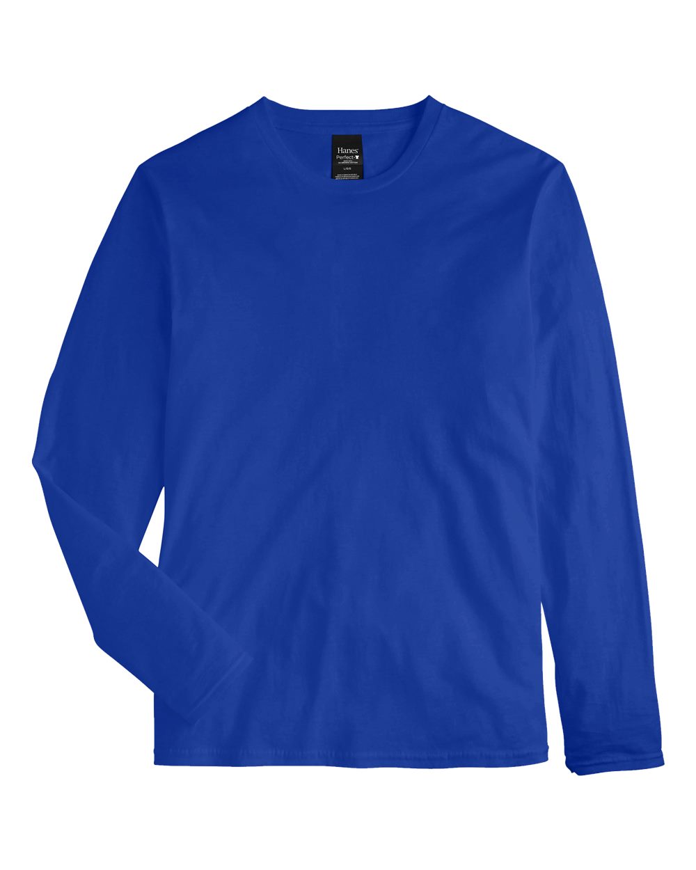 Front View of Deep Royal Perfect-T Long Sleeve T-Shirt - 498L