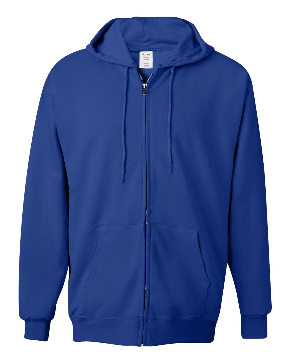 Deep Royal Ultimate Cotton® Full-Zip Hooded Sweatshirt - F280