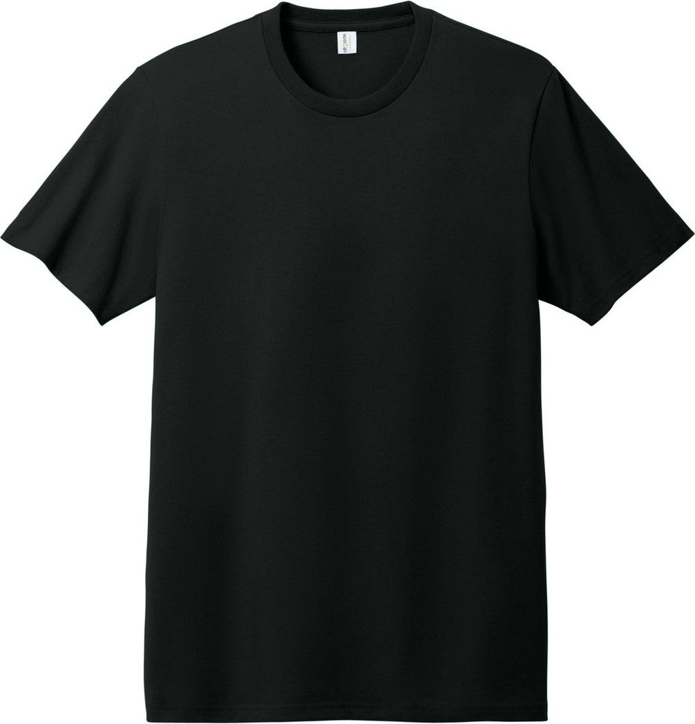 Front View of DeepBlack Allmade Unisex Heavyweight Recycled Cotton Tee AL3000