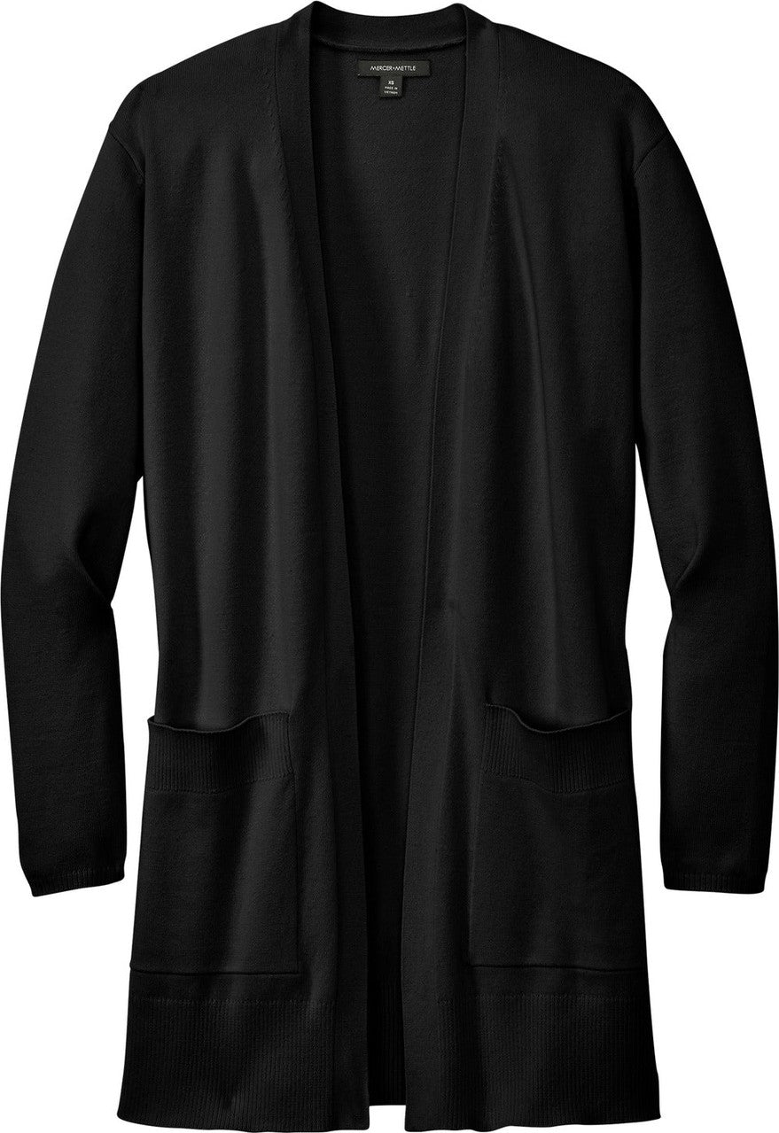 Front View of DeepBlack Mercer+Mettle Women's Open-Front Cardigan Sweater MM3023