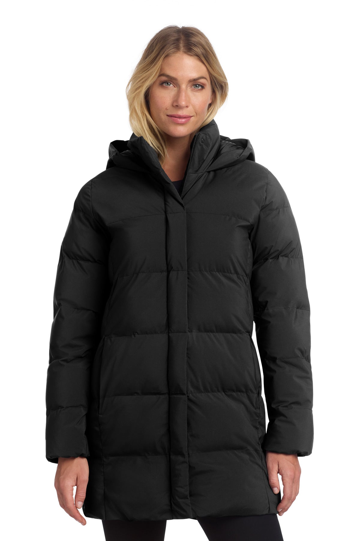 Front View of DeepBlack Mercer+Mettle Women's Puffy Parka MM7213