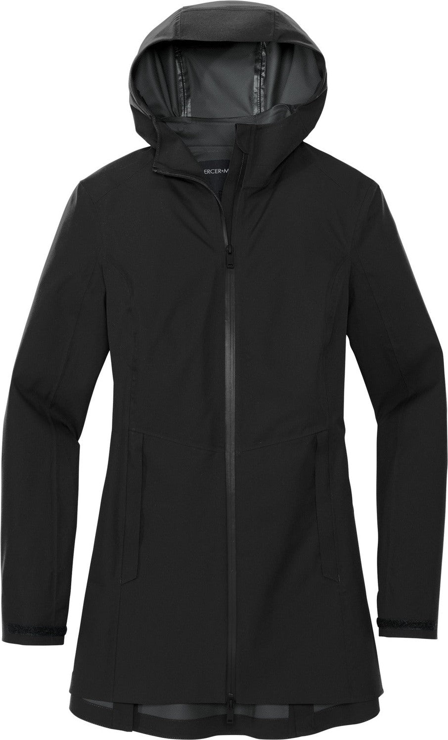 Front View of DeepBlack Mercer+Mettle Women's Waterproof Rain Shell MM7001