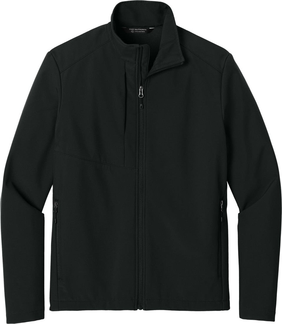 Front View of DeepBlack Port Authority C-FREE Core Soft Shell J720