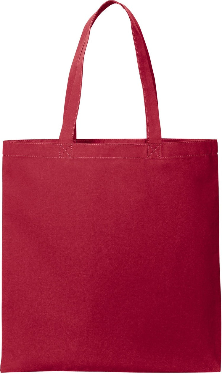 Front View of DeepRed Port Authority Core Cotton Tote BG1500