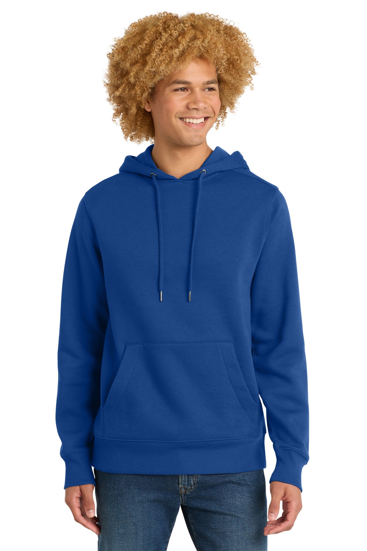 Front View of DeepRoyal District Perfect Weight Fleece Hoodie DT1101