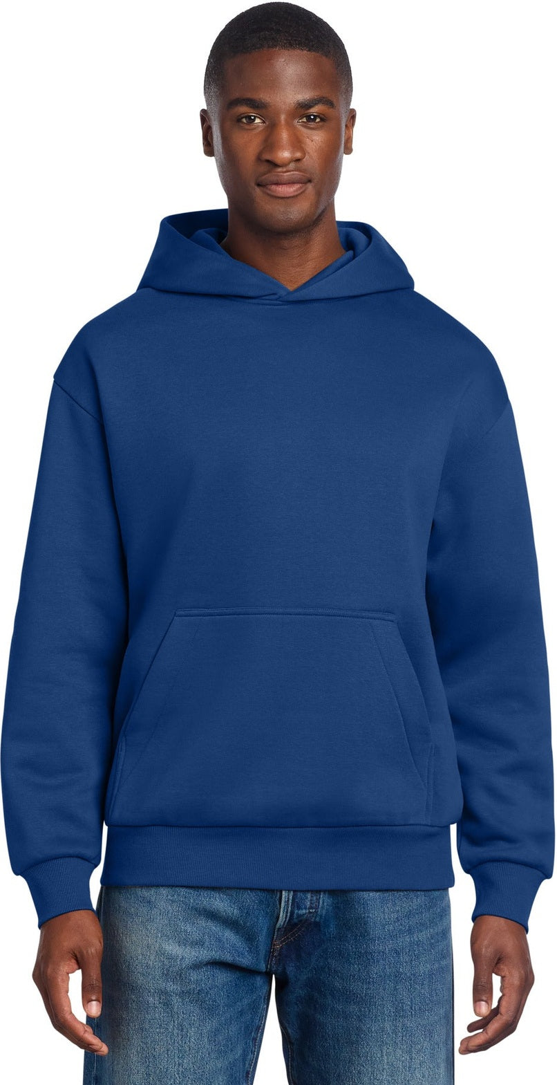 Front View of DeepRoyal District V.I.T. Heavyweight Fleece Hoodie DT6150