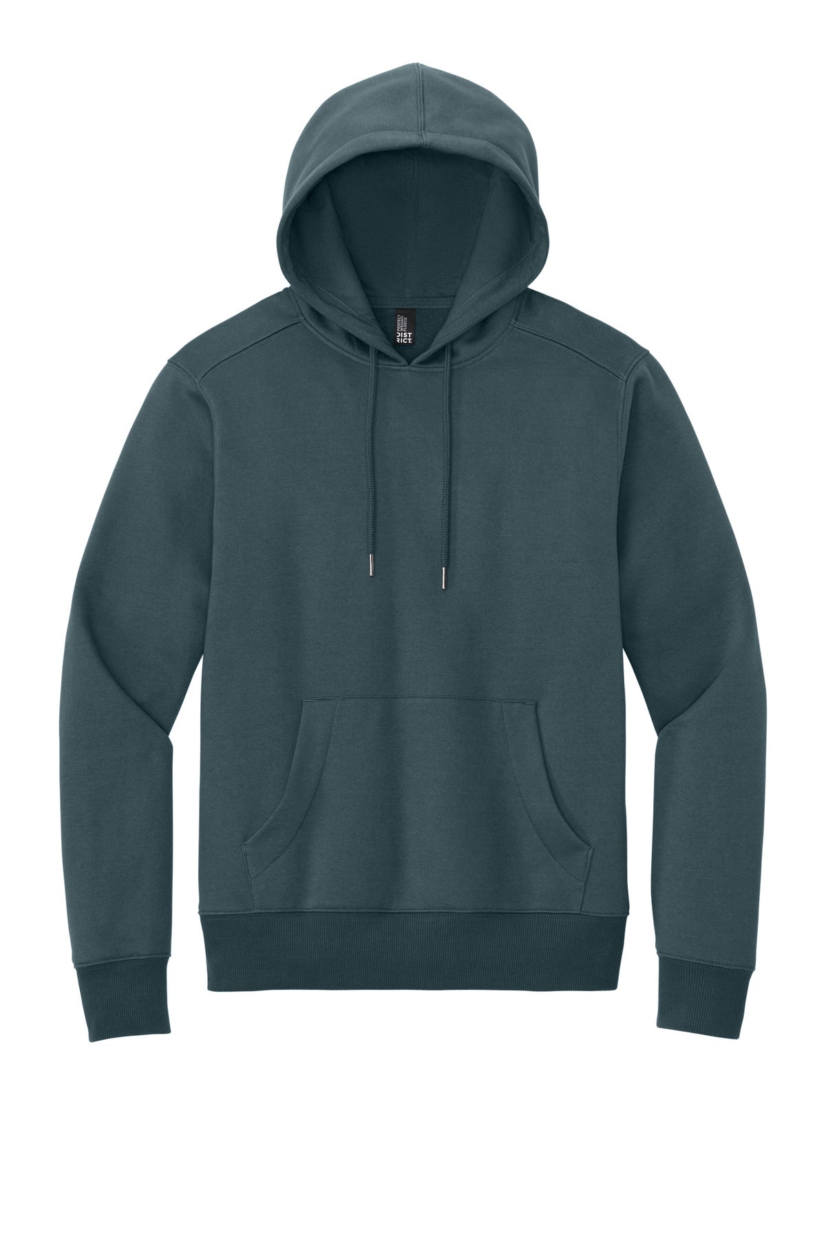Front View of DeepStlBlu District Perfect Weight Fleece Hoodie DT1101